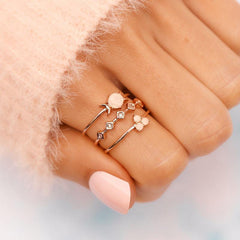 Luna Glow Opal Ring Set