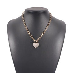 Edge Link Punk Metal Chain Necklace