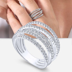Urban Edge Retro Geometric Ring