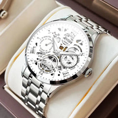 Titan Edge Men's Stainless Steel Waterproof Watch