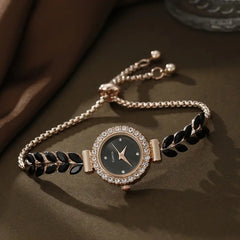 Verdant Sparkle Diamond Round Women's Watch
