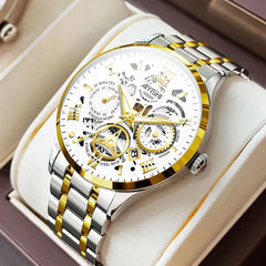 Titan Edge Men's Stainless Steel Waterproof Watch
