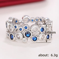 Exquisite Hollow Circle Geometric Ring