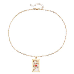 Chic Glow Square Pendant Necklace