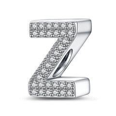 Alphabet bead Silver-Plated Letter Bead Bracelet & Necklace Set