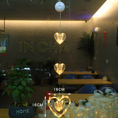 3-Piece LED Hanging Star Lamps for Christmas & New Year Decorations