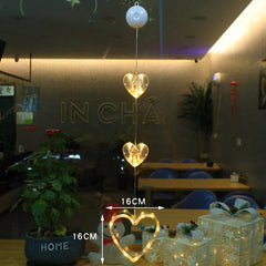 3-Piece LED Hanging Star Lamps for Christmas & New Year Decorations
