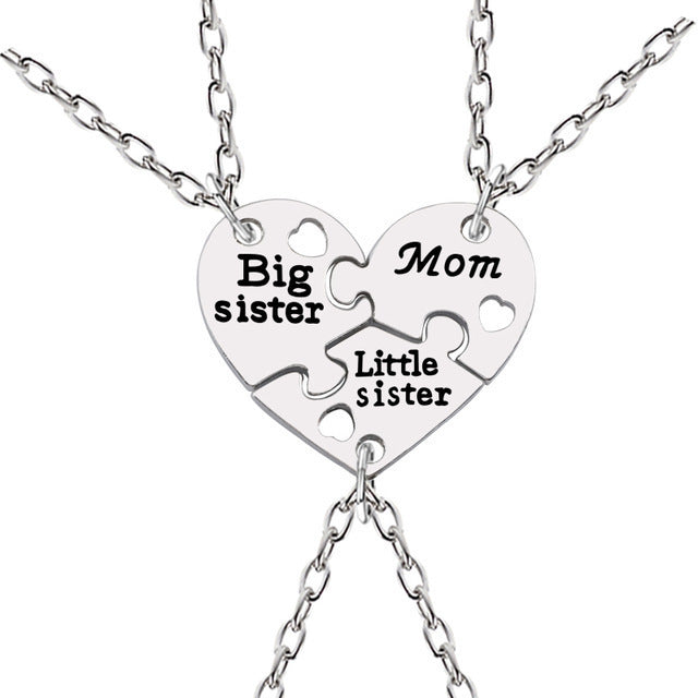 Big Lil Sis & Mom-Inspired Simple Heart Pendant