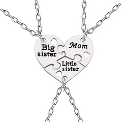 Big Lil Sis & Mom-Inspired Simple Heart Pendant