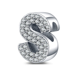 Alphabet bead Silver-Plated Letter Bead Bracelet & Necklace Set