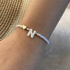 Pearl Script Custom Shell Beaded Jewelry