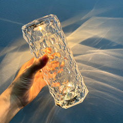 Crystal Glow Touch Dimming USB Table Lamp