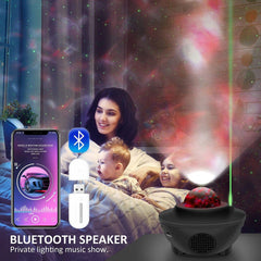 Star Wave Bluetooth LED Projector & Music Light