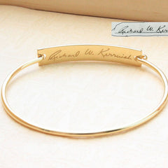 Engrave Pro Titanium Steel Letter Bracelet