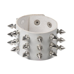 Rivet Edge Gothic Leather Bracelet