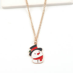 Cute Cartoon Santa Claus, Snowman, & Elk for Christmas & New Year
