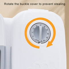 Automatic Pet Food Dispenser with Timer & Stainless Steel Bowl