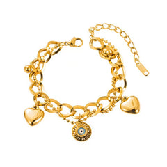 Titanium Elegance Oil Droplet Bracelet