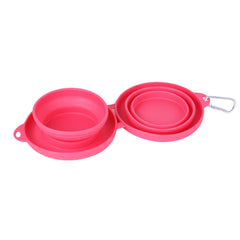 Flexi Feast Rubber Foldable Double Pet Feeding Bowls