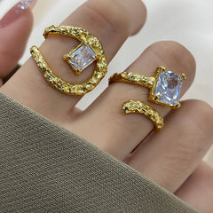 Lumi Elegance Zircon Open-End Ring