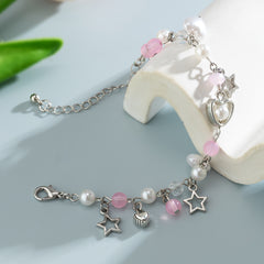 Crystal Love Pastoral Charm Bracelet