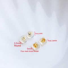 18K Gilded Hypoallergenic Silicone Ear Protection