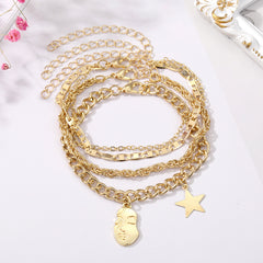 Star Struck Retro Five-Pointed Star Bracelet Set