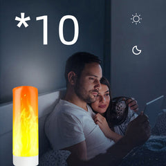 Flame Glow USB Atmosphere Candle Lamp