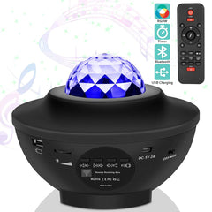 Star Wave Bluetooth LED Projector & Music Light