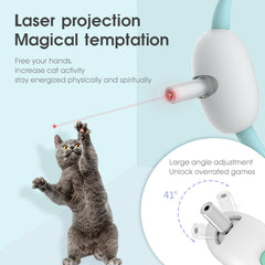 Automatic Smart Laser Teasing Collar for Cats, USB Charging