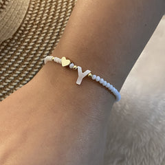 Pearl Script Custom Shell Beaded Jewelry