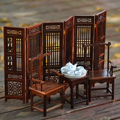 Crimson Rosewood Miniature Furniture Model