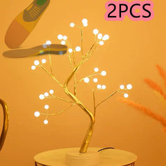 Copper Glow LED Bedroom Light