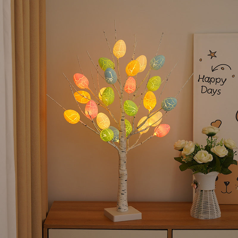 Spring Glow LED Birch Tree Easter Decoration