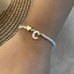 Pearl Script Custom Shell Beaded Jewelry