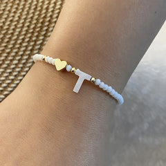 Pearl Script Custom Shell Beaded Jewelry