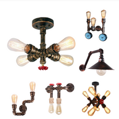 Industrial Retro Wrought Iron Pendant Light