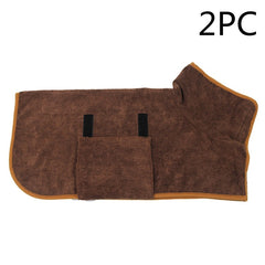 Absorbent Pet Towel with Waist-Wrapped Design