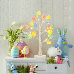 Spring Glow LED Birch Tree Easter Decoration