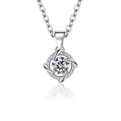 Diamond Breeze Women's Windmill Pendant Necklace & Bracelet Set