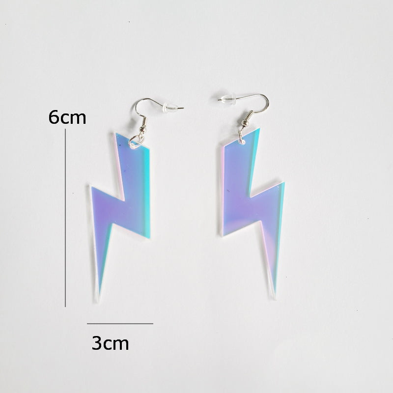 Colorful Laser-Cut Acrylic Hollow Earrings