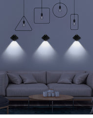 Auto Glow Wireless USB Rechargeable Sensing Wall Lamp