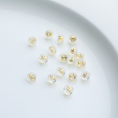18K Gilded Hypoallergenic Silicone Ear Protection
