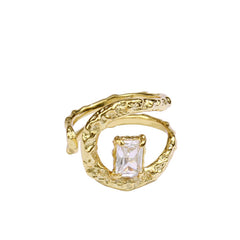 Lumi Elegance Zircon Open-End Ring