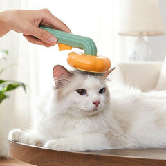 Fur Ease Self-Cleaning Pet Slicker Brush for Dogs, Cats & Small Pets