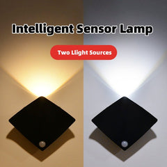 Auto Glow Wireless USB Rechargeable Sensing Wall Lamp