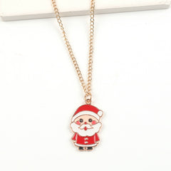 Cute Cartoon Santa Claus, Snowman, & Elk for Christmas & New Year