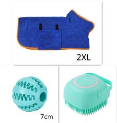 Silk Paws Silicone Dog Bath & Massage Grooming Gloves