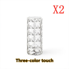 Crystal Glow Touch Dimming USB Table Lamp