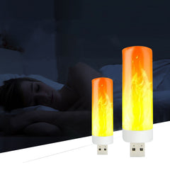 Flame Glow USB Atmosphere Candle Lamp